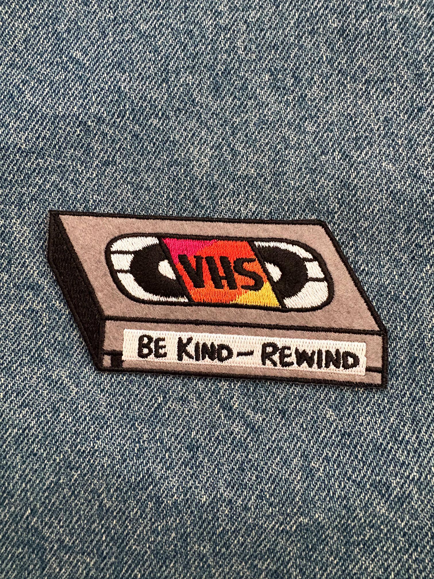VHS Tape Retro Iron on Fabric Patch - Etsy