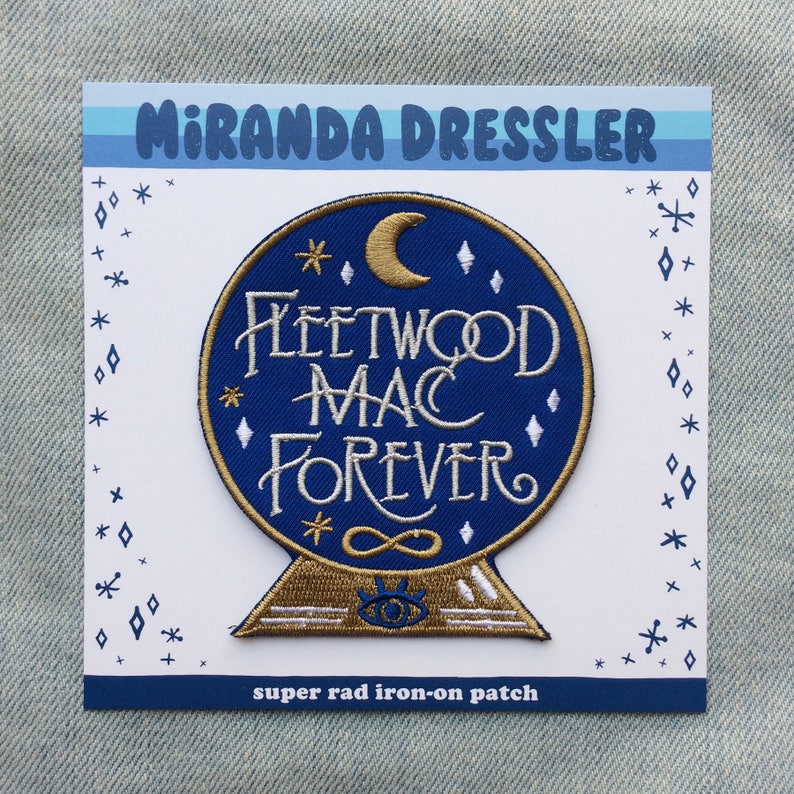 Fleetwood Mac Forever Embroidered Iron On Felt Patch image 4
