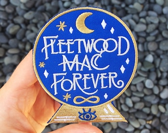 Fleetwood Mac Forever Embroidered Iron On Felt Patch