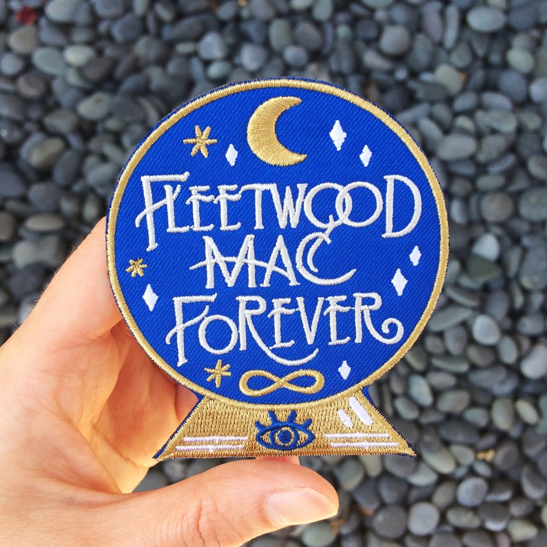Fleetwood Mac Forever Embroidered Iron On Felt Patch image 1