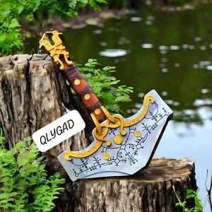 QLYGAD Forged Vikings Hammer, God of War Thor Hammer, God of War Ragnarok, God of War Hammer, Christmas Gift, Gift for God of War Hammer,