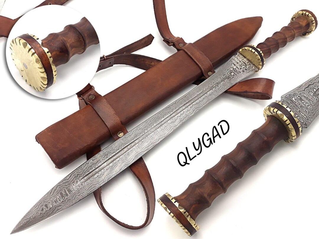 Roman So Rms Sharp Damascus Steel Viking Roman Gladious Sharp Sword - Etsy