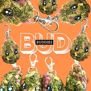 Crochet Bud Keychain: Fuzzy Stoner Accessory