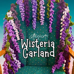 Wisteria Garland – Custom Length | Whimsical Cottagecore & Fairycore Home Decor | Tiktok Viral