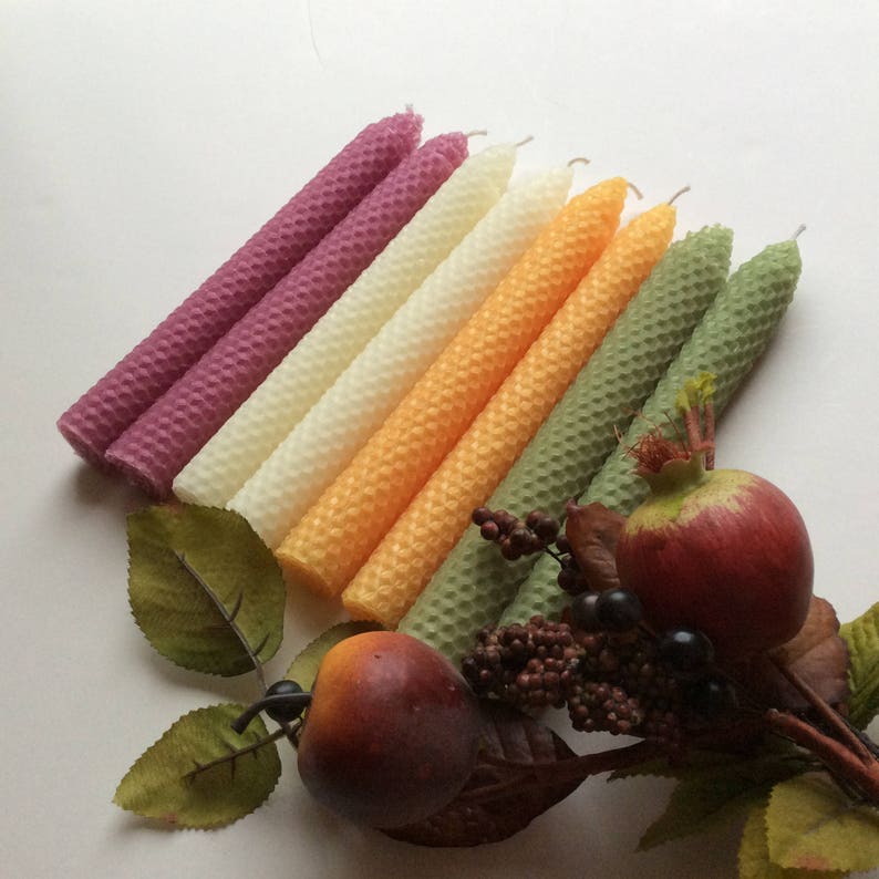 Fall Beeswax Candles Autumn Beeswax Candles Avocado Etsy
