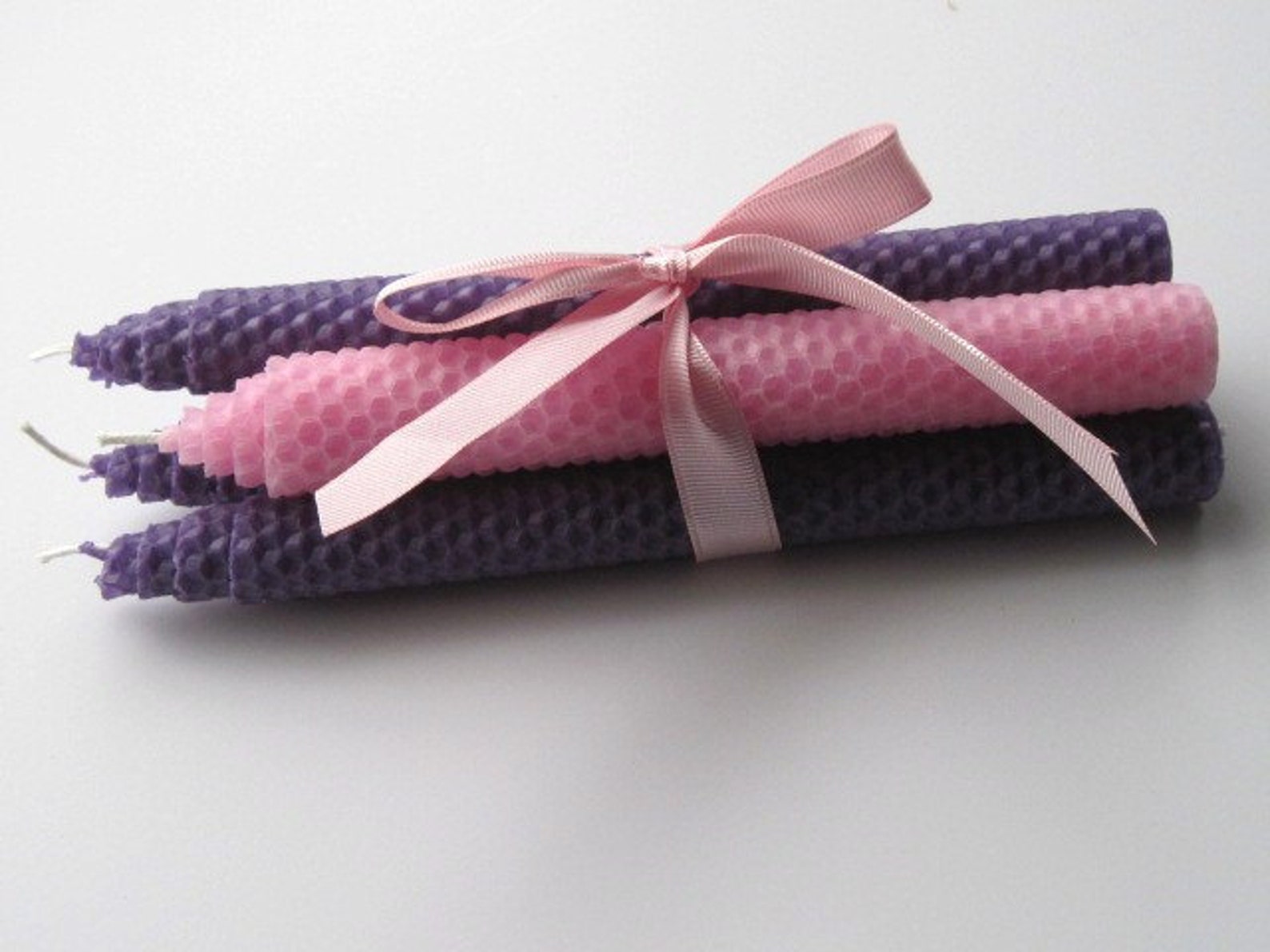 Advent Candles Advent Beeswax Candles Purple Advent Candles Etsy