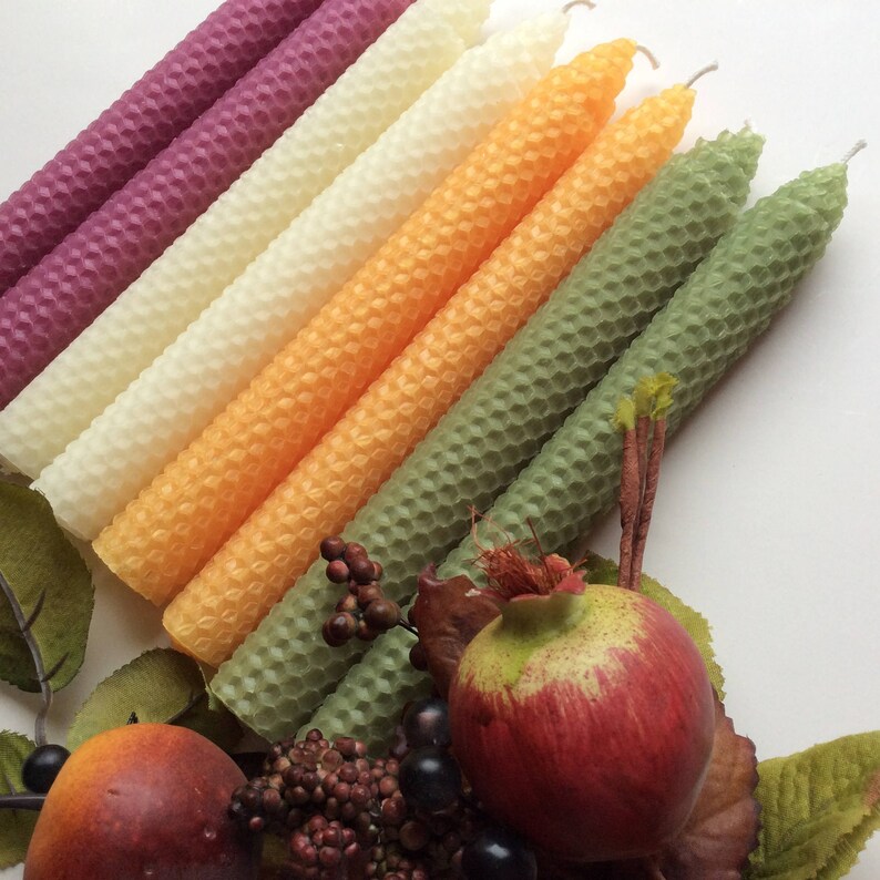 Fall Beeswax Candles Autumn Beeswax Candles Avocado Etsy