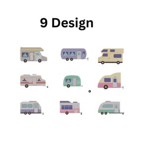 RV Camper Van Embroidery Bundle