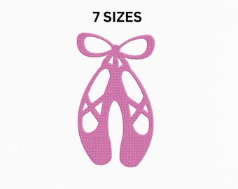 Ballet Shoes Embroidery Design