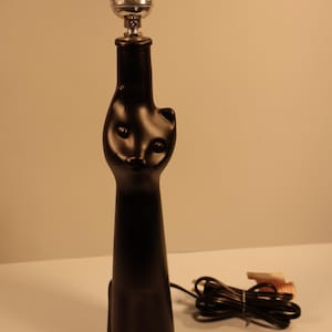 Black Cat Wine Bottle Lamp