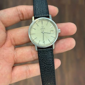 Vintage OMEGA Cal.1010 Ref.166.0202 Automatic Silver Dial Mens Watch