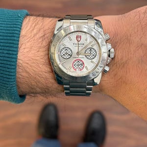 Tudor Sport Chronograph Men's Ref 20300 Automatic 41MM Silver Dial