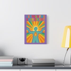 Inspirational Wall Art Canvas, Motivational Home Decor, Let Your Fire Burn Bright, Colorful Artwork for Living Room, Gift for [...]