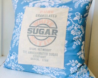 Sugar Sugar 5 Vintage Feed Sack Pillow Cover - Etsy