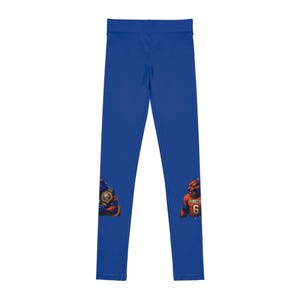Youth Cartoon Leggings, Fun Leggings for Kids, Activewear, Playful Outfit, Gifts for Little Adventurers, Perfect for Playtime