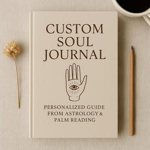 Diario del alma personalizado / Guía personalizada de astrología y quiromancia / Diario espiritual en PDF