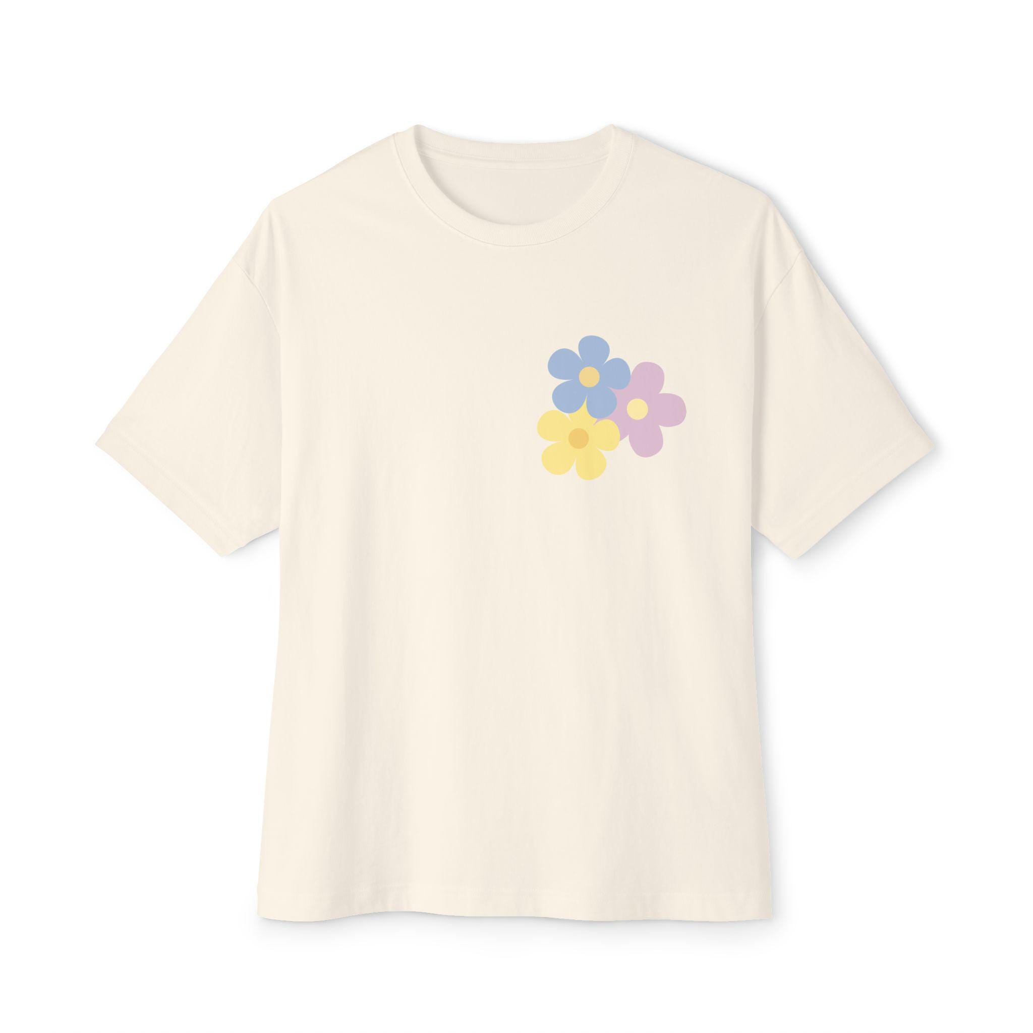 Spring Beige Bull & Florals Tee main image 1