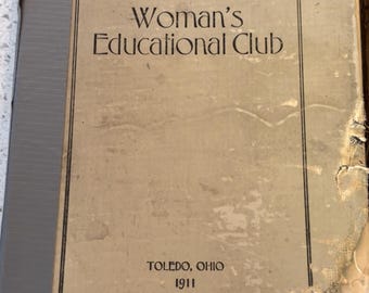 1911 Woman’s Educational Club Cook Book DIGITAL DOWNLOAD