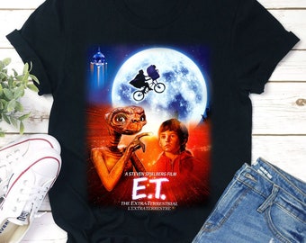 l'extra terrestre film GERTIE BACIANDO E.T sul fronte degli Adulti T Shirt E.T. 