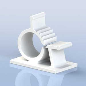 3D Printable Multi Cable Organizer: Desk Wire Management STL File