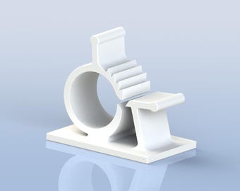 Organiseur multi-câbles imprimable en 3D : fichier STL de gestion des câbles de bureau