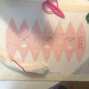 Needlepoint Self Finishing 3D Ornament Canvas