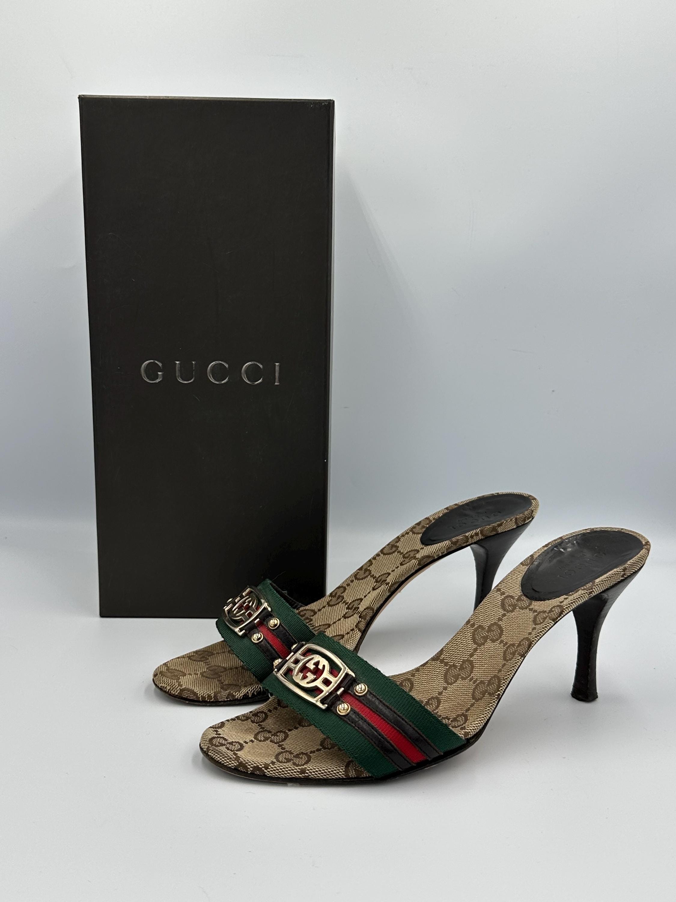 Gucci Monogram Heels - Etsy