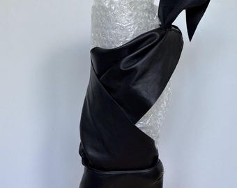 Dior leather very rare tied boots with original dustbag Size Eu 36