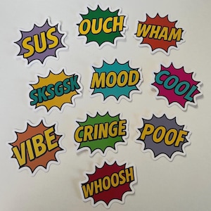 Sticker, Humorvolle Sticker, Sticker Set, Vinyl Sticker, Handmade Sticker, Cute Stickers, Funny Stickers, Cartoon Sticker