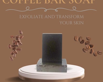 Jabón exfoliante de café artesanal: manteca de karité y posos de café