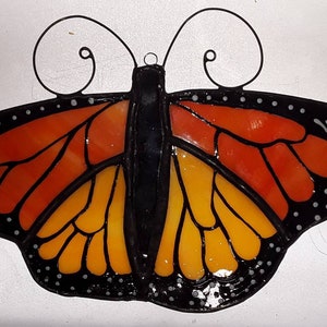 Monarch Butterfly In Stained glass