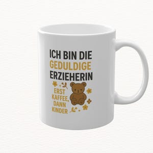 Kindergarten Teacher Mug – Farewell Gift, Funny Coffee Mug for Colleague, Thank you for your patience