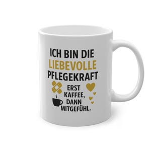Caregiver mug with saying, First coffee then compassion, gift for nurse, geriatric nurse, caregiver, funny work mug