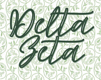 Archivo digital “Delta Zeta” hecho para imprimir.