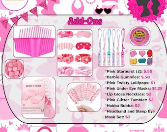 Barbie Theme Party Favors (Set of 12)