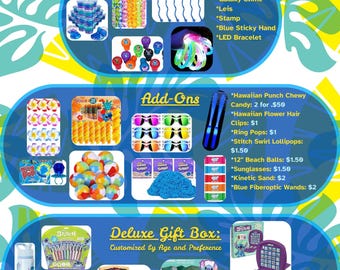 Hawaiian Theme Party Favors (Set of 12)