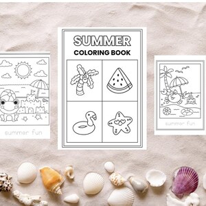 Summer Coloring Page for Kids