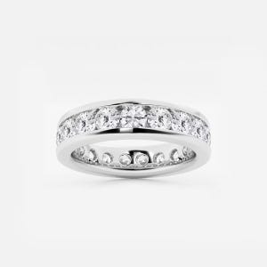 3.00 TCW Round Cut Wedding Band, Channel Set Lab Grown Diamond Full Eternity Band, 14K Solid Gold Eternity Band, Bridal Band, Proposal Band.