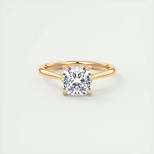 2.00 CT Cushion Cut lab Grown Engagement Ring, 14k Solid Gold Solitaire Ring, Wedding Ring, Bridal proposal Ring, Anniversary Gift Ring.