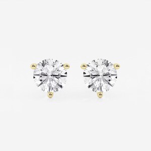 Round Lab Grown Diamond Stud Earrings, Round Diamond Studs, 0.50-6.00 TW Round Earrings, Gift for Women, Wedding Earrings, Anniversary Gift.