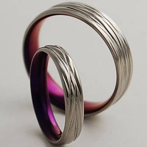 Rings, Wedding Rings, Promise Rings, Wedding Bands, Ring Set, Wedding Band Set, Wedding Ring Set, His and Hers Ring Set, Titanium Rings