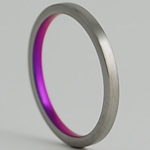 Aphrodite Band with Regular Fit Interior , Titanium Ring , Wedding Band , Promise Ring