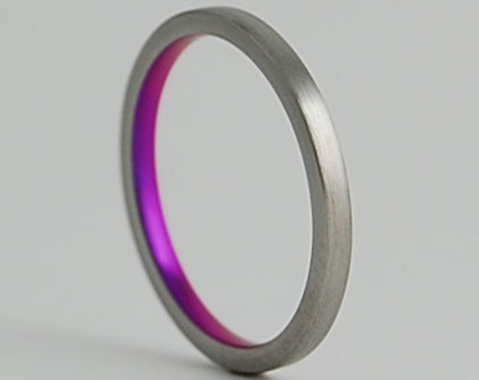 Aphrodite Band with Regular Fit Interior , Titanium Ring , Wedding Band , Promise Ring