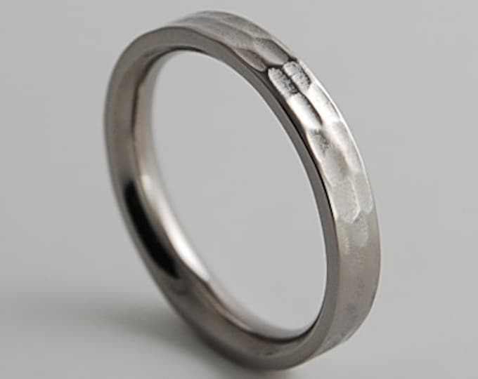 Aphrodite Band with Comfort Fit Interior , Titanium Ring ,  Wedding Band , Promise Ring