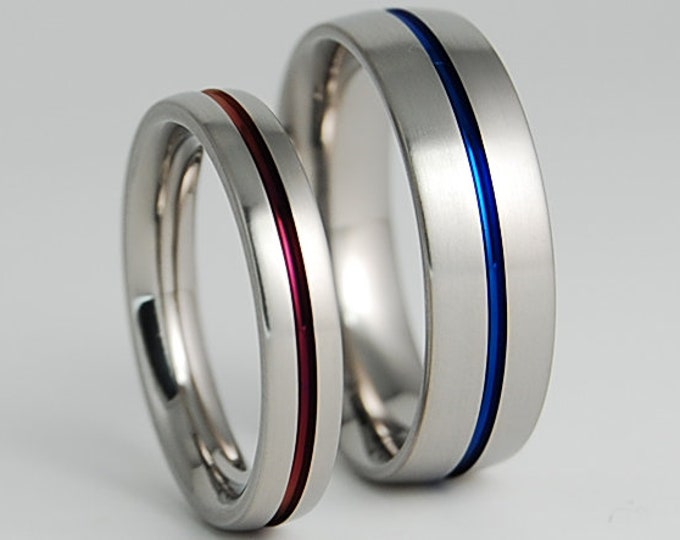 Orion Bands with Comfort Fit Interiors , Titanium Rings , Wedding Bands , Promise Rings