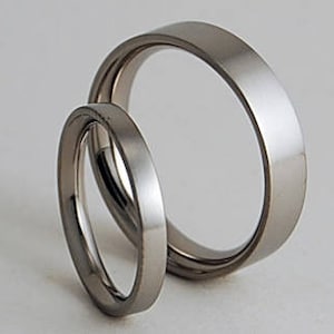 His and Hers Ring Set , Wedding Band Set , Promise Ring Set , Titanium Rings , Wedding Bands , Promise Rings , Ring Set , Wedding Rings