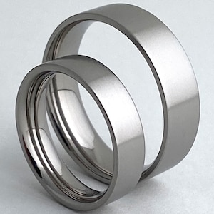 Rings, Bands, Wedding Rings, Wedding Bands, Wedding Band Set, Wedding Ring Set, Titanium Ring Set, Titanium Rings, Promise Rings