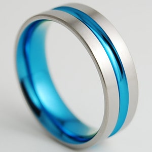 Dionysus Band with a Comfort Fit Interior , Titanium Ring , Wedding Band , Promise Ring