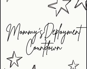 Mommy's Deployment Journal voor kinderen | Aandenken militaire moeder | Brieven van ingezette moeder | Afdrukbaar implementatiedagboek | Militaire familie
