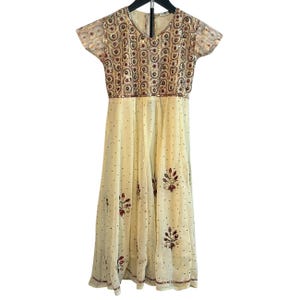 chinese dress ladies Vintage 1970s Blue Beaded Maxi Dress with Chiffon Cape main image 1